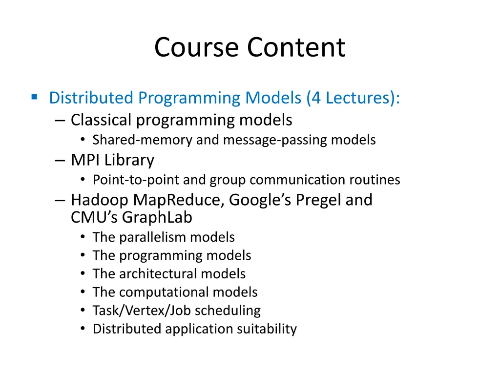 course content 6