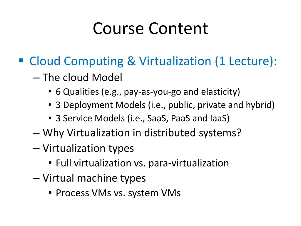 course content 9