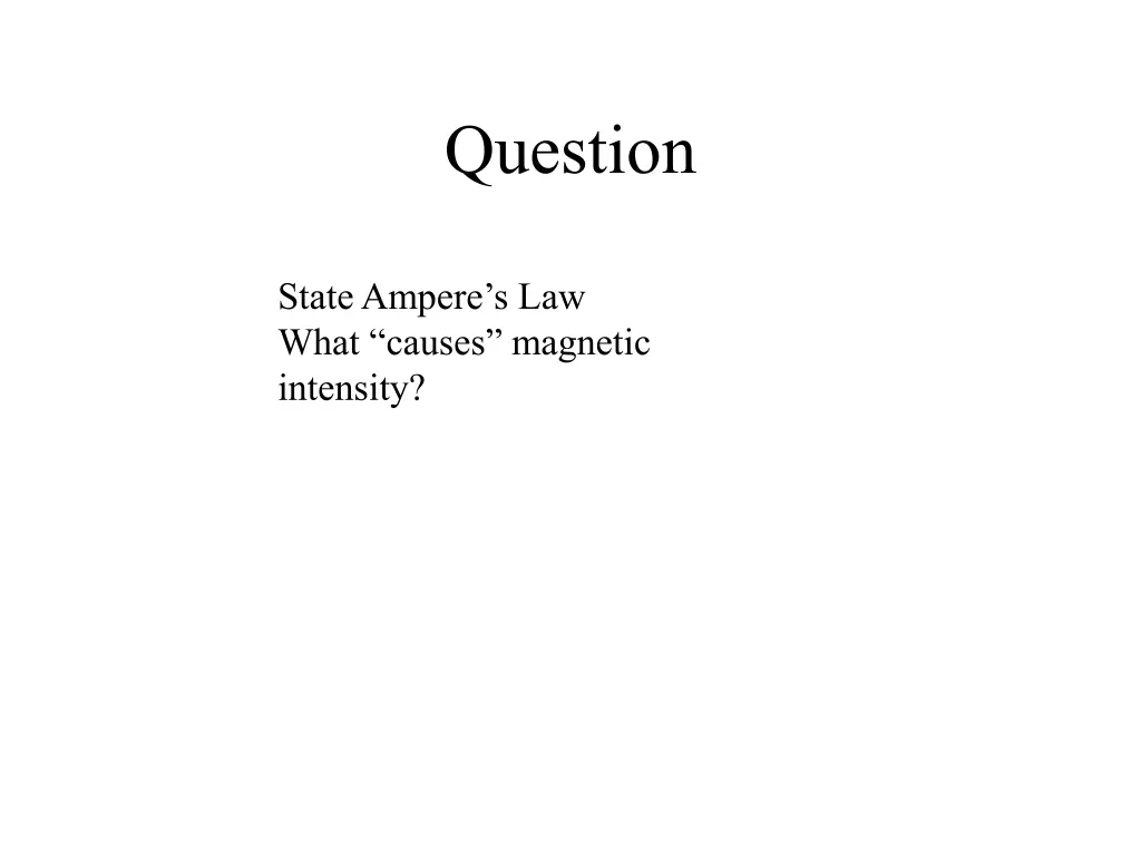 question