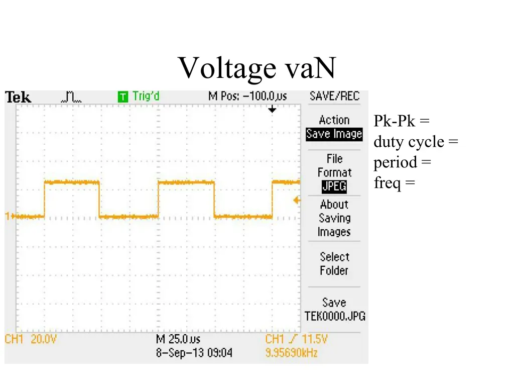 voltage van