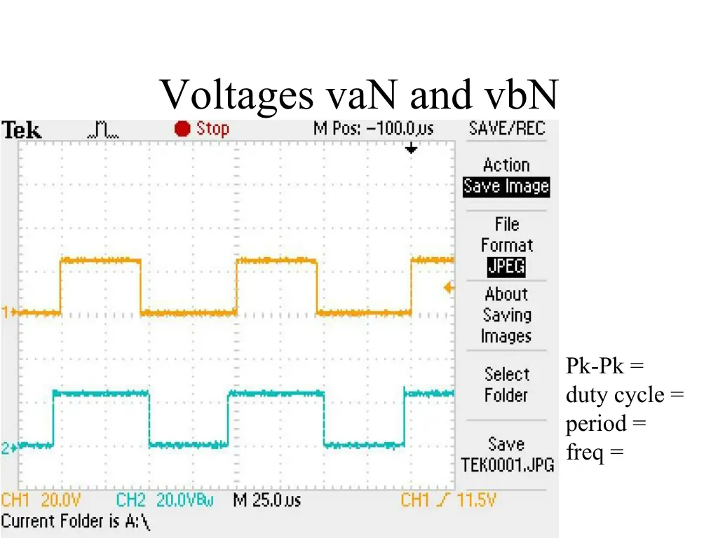 voltages van and vbn