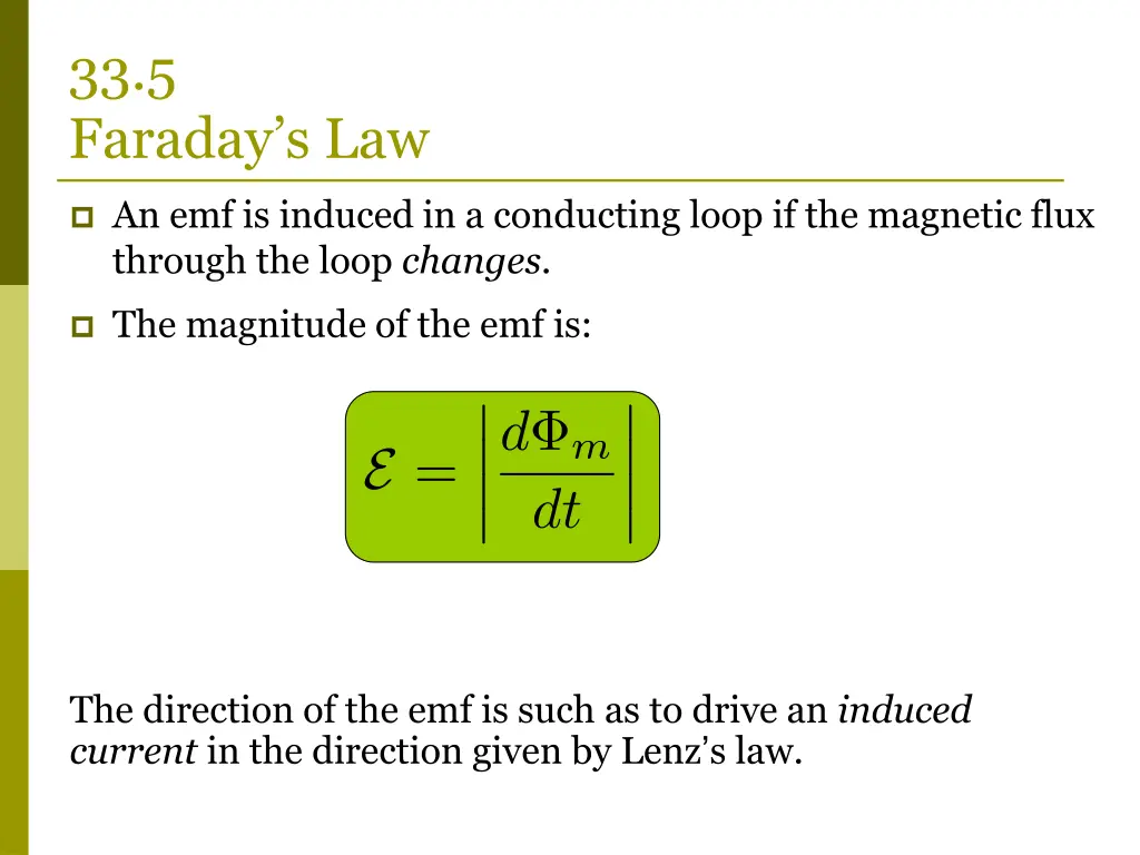 33 5 faraday s law
