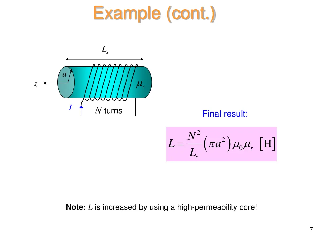 example cont