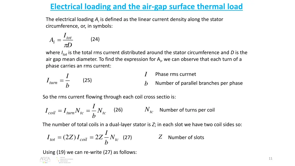 electrical loading and the air gap surface