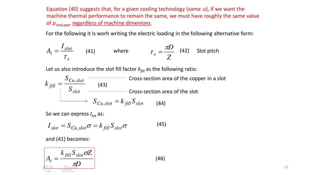 equation 40 suggests that for a given cooling