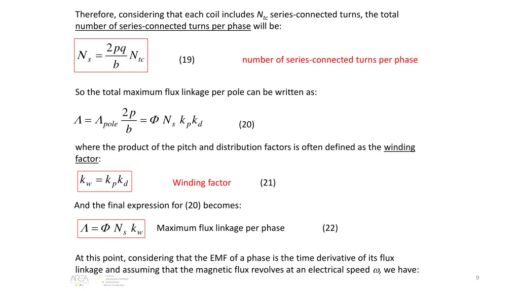 therefore considering that each coil includes