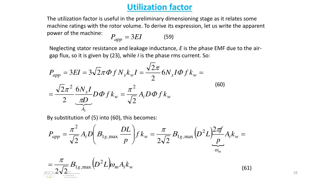 utilization factor