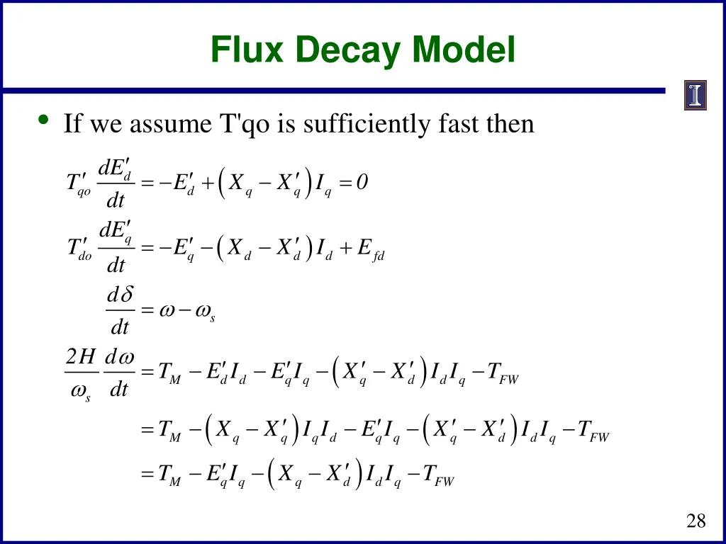 flux decay model
