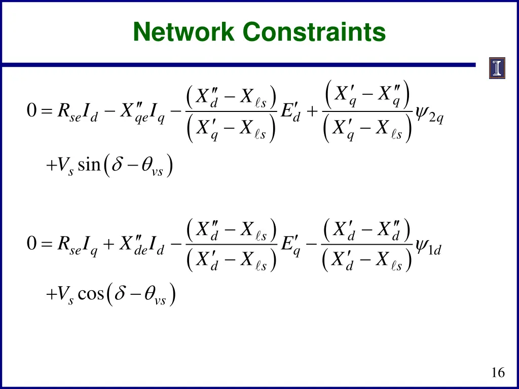 network constraints