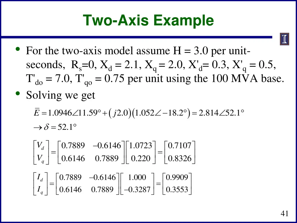 two axis example