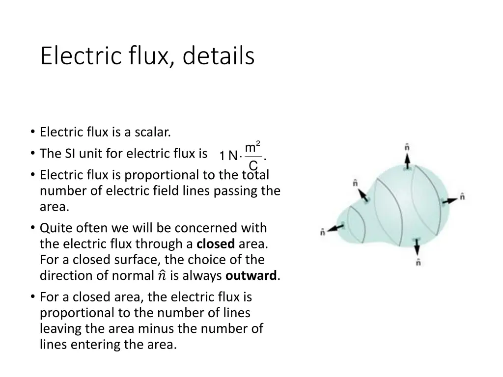 electric flux details