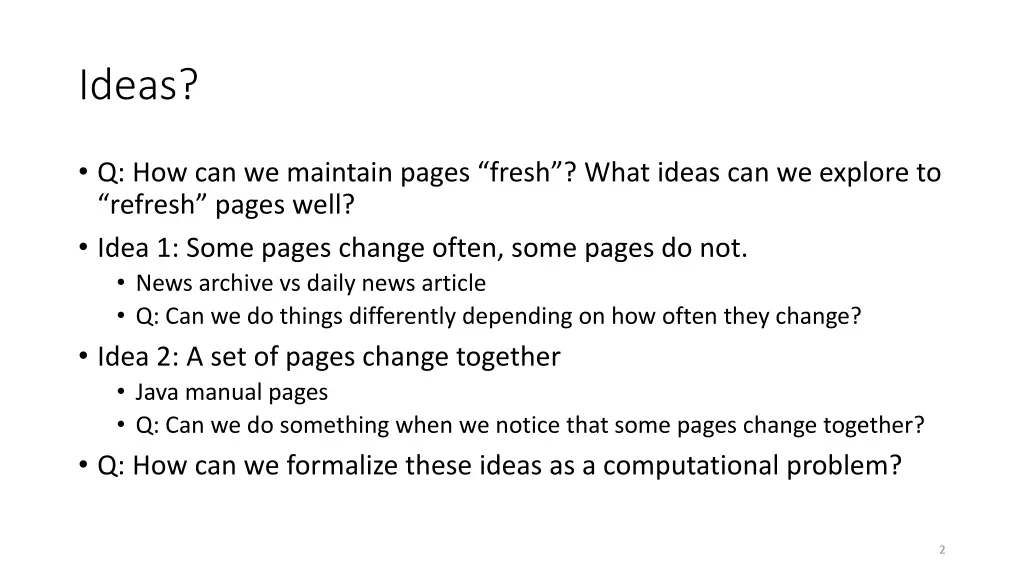 ideas