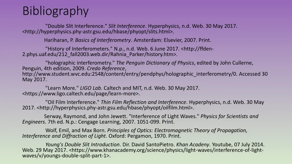 bibliography