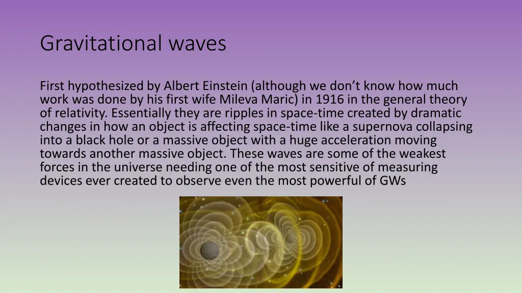 gravitational waves