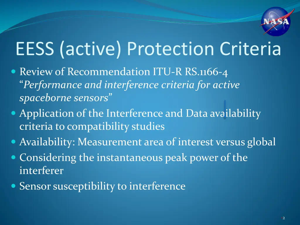 eess active protection criteria