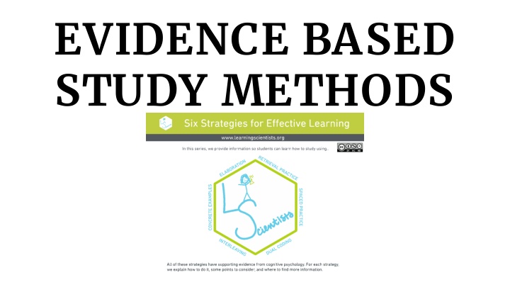 evidence based study methods