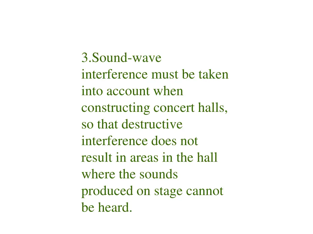3 sound wave interference must be taken into