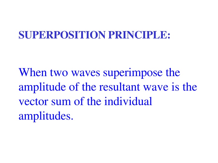 superposition principle