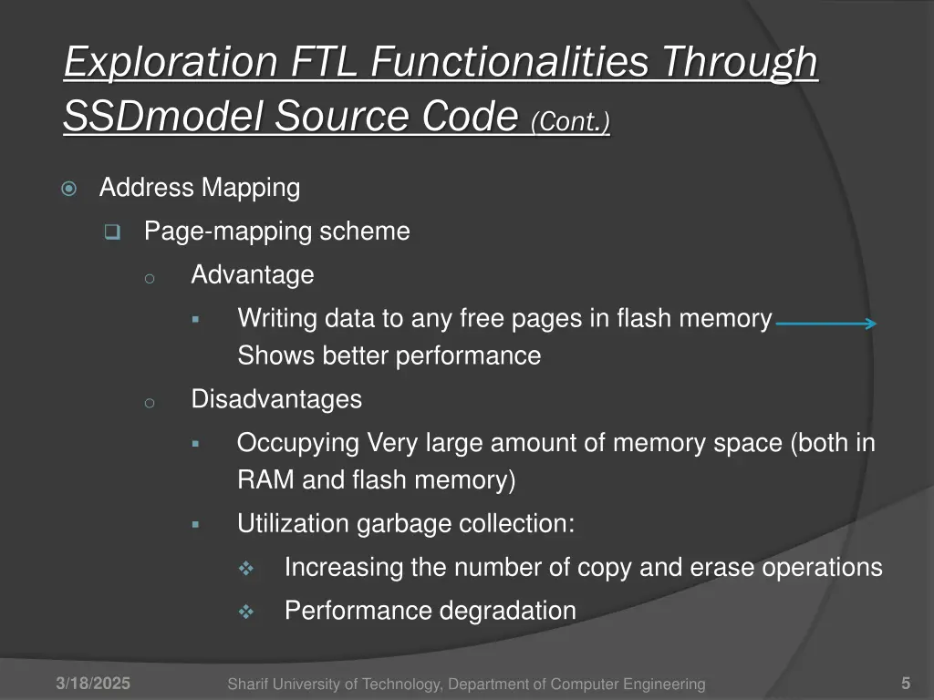 exploration ftl functionalities through ssdmodel 2