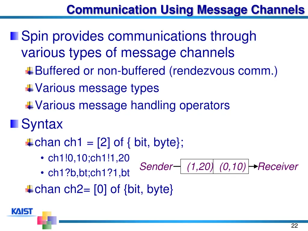 communication using message channels