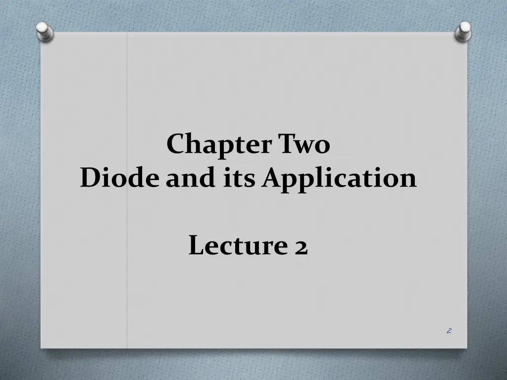 chapter two