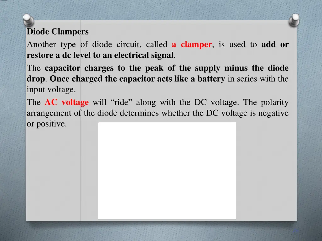 diode clampers another type of diode circuit