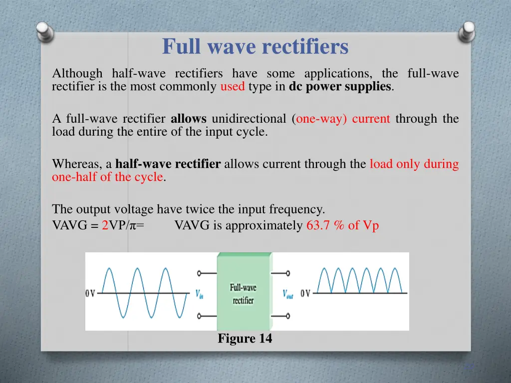full wave rectifiers