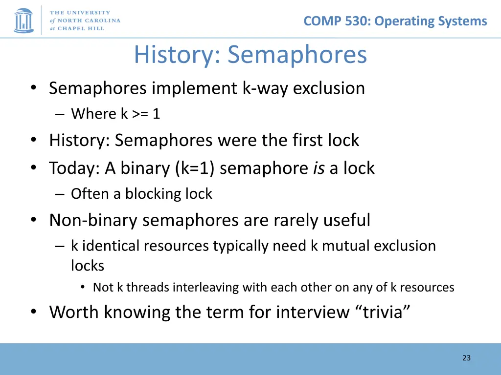comp 530 operating systems 22