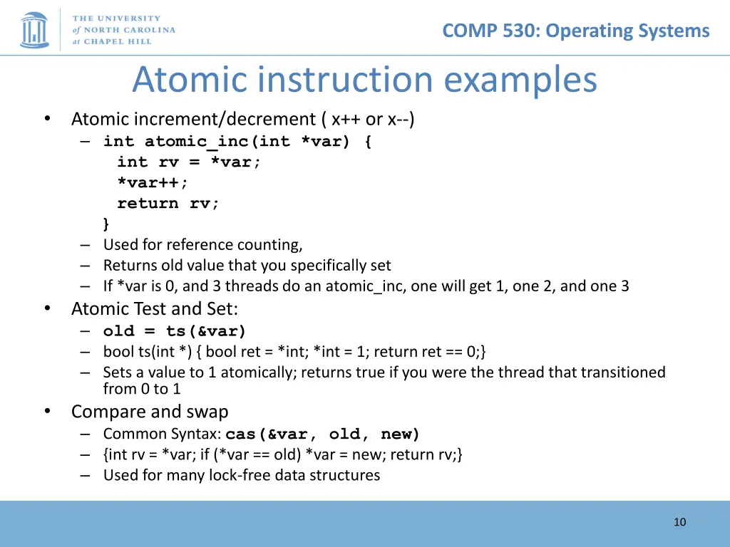 comp 530 operating systems 9