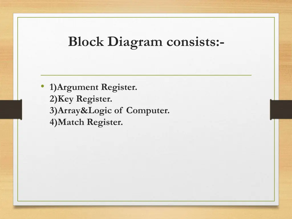 block diagram consists