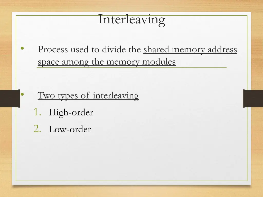 interleaving