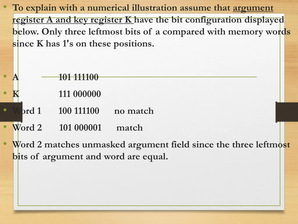 to explain with a numerical illustration assume
