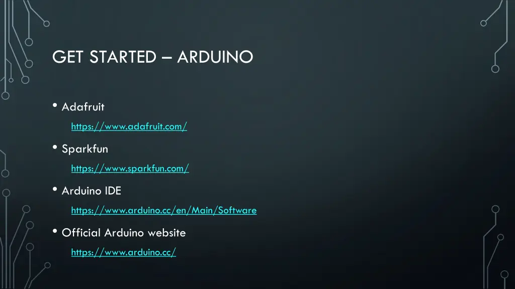 get started arduino