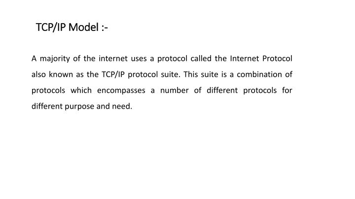 tcp ip model tcp ip model