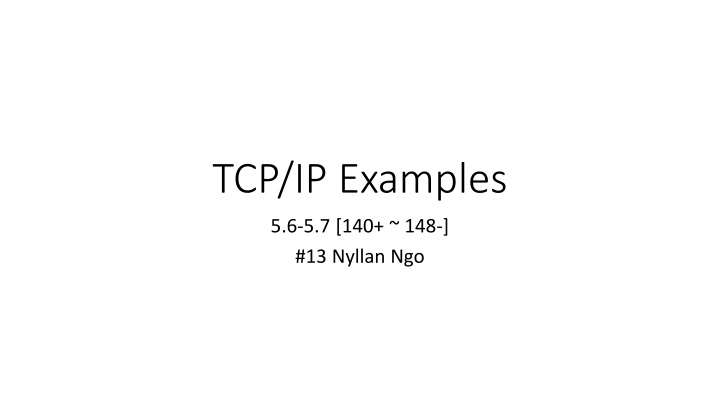 tcp ip examples