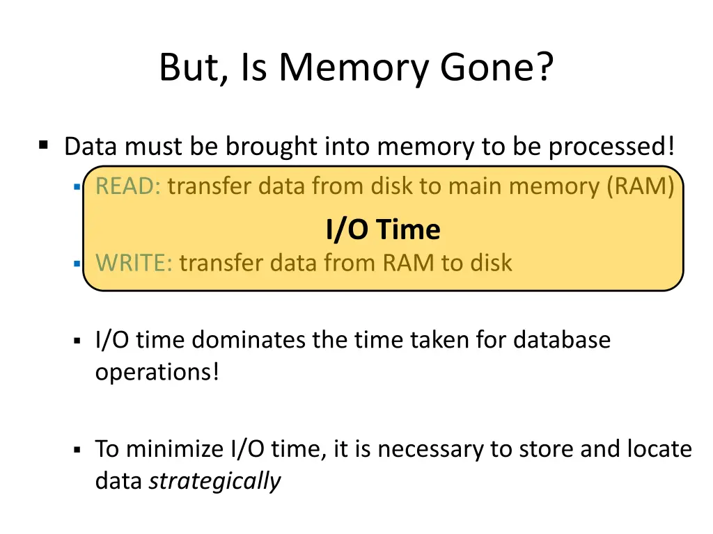 but is memory gone