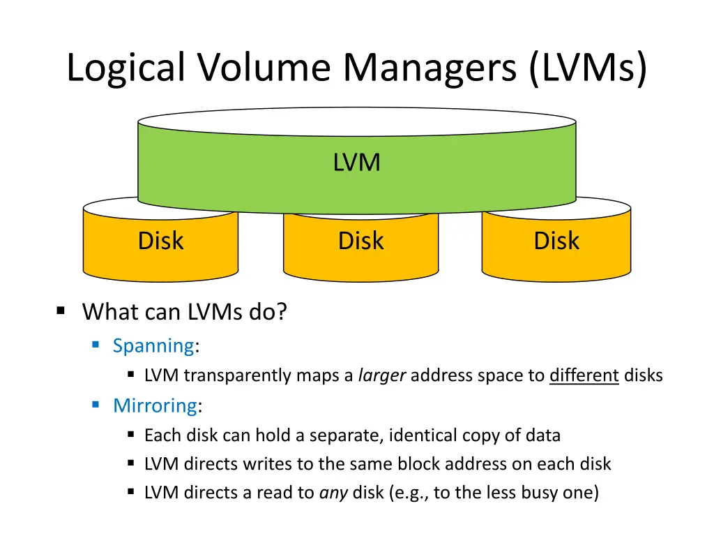 logical volume managers lvms 1