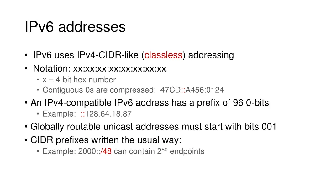 ipv6 addresses