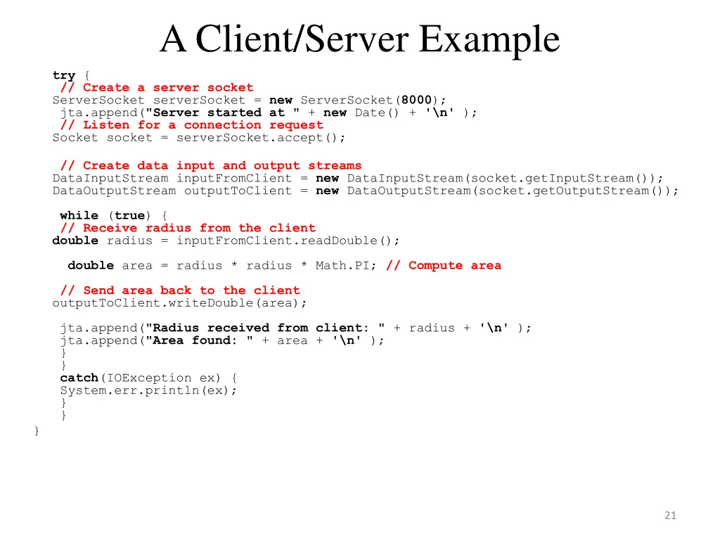 a client server example 2
