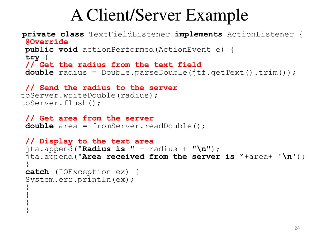 a client server example 4