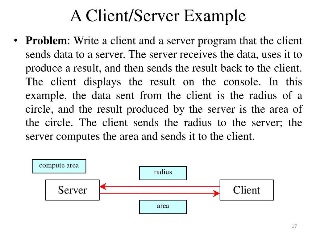a client server example