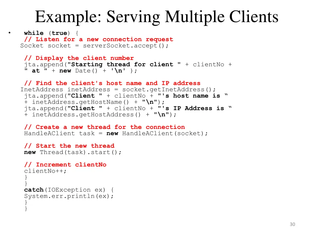 example serving multiple clients 2