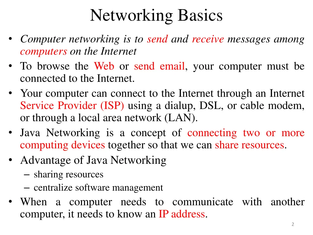 networking basics