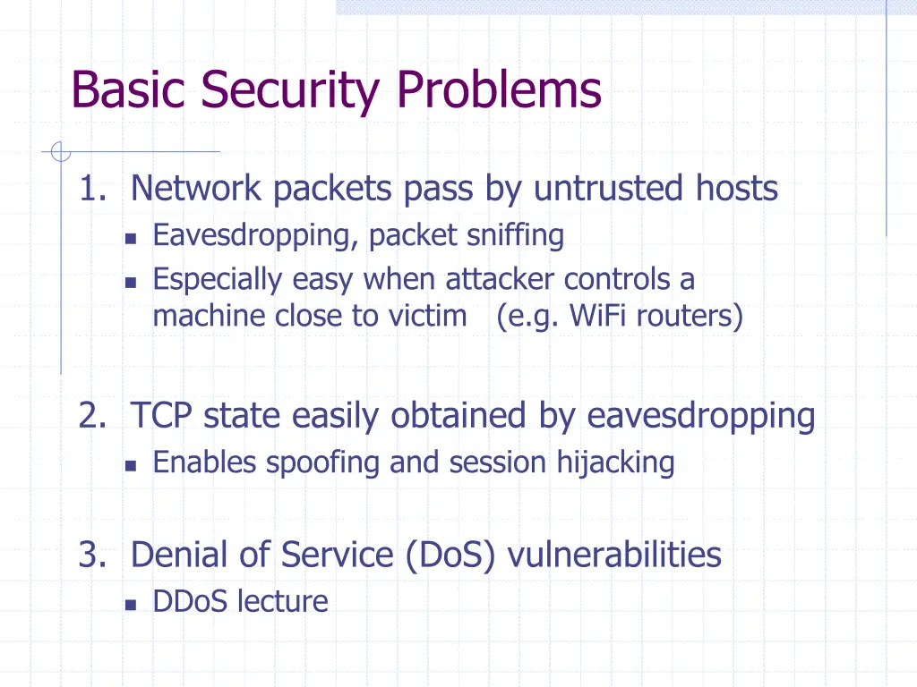 basic security problems