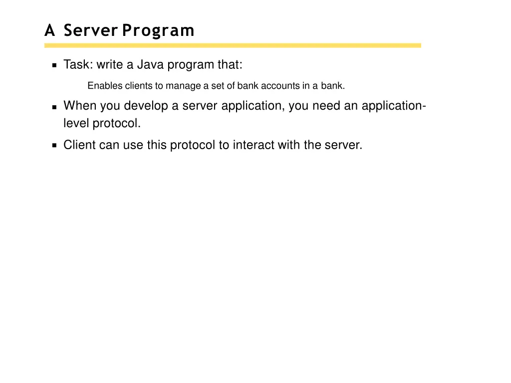 a server program
