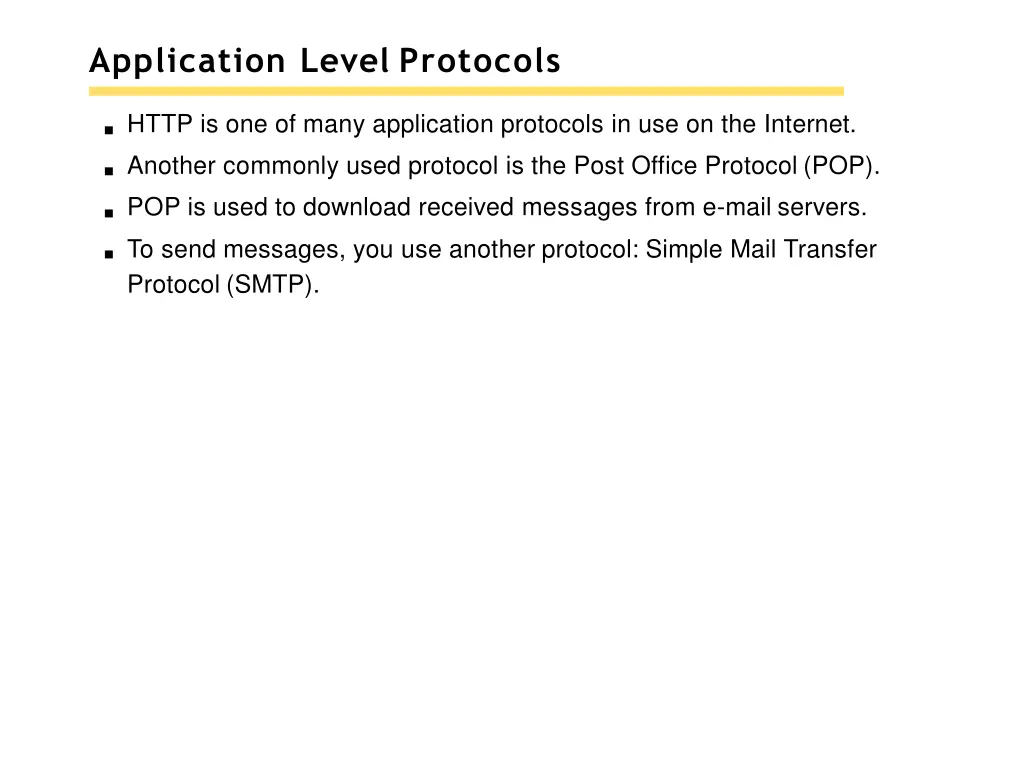 application level protocols 1