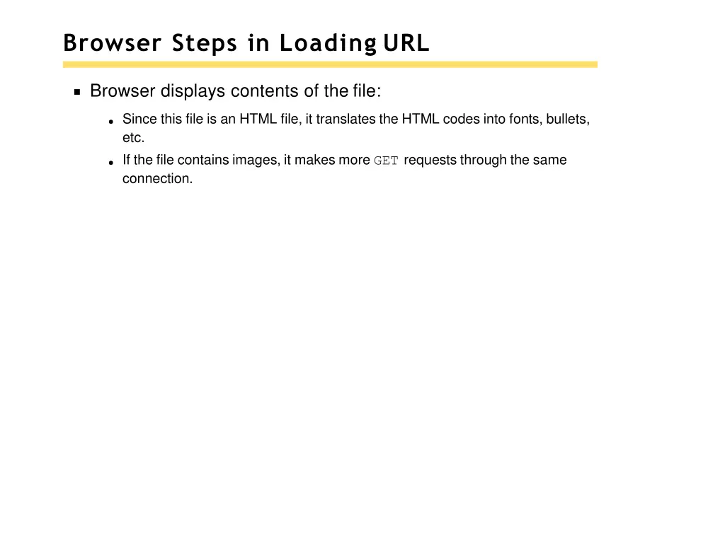 browser steps in loading url 2