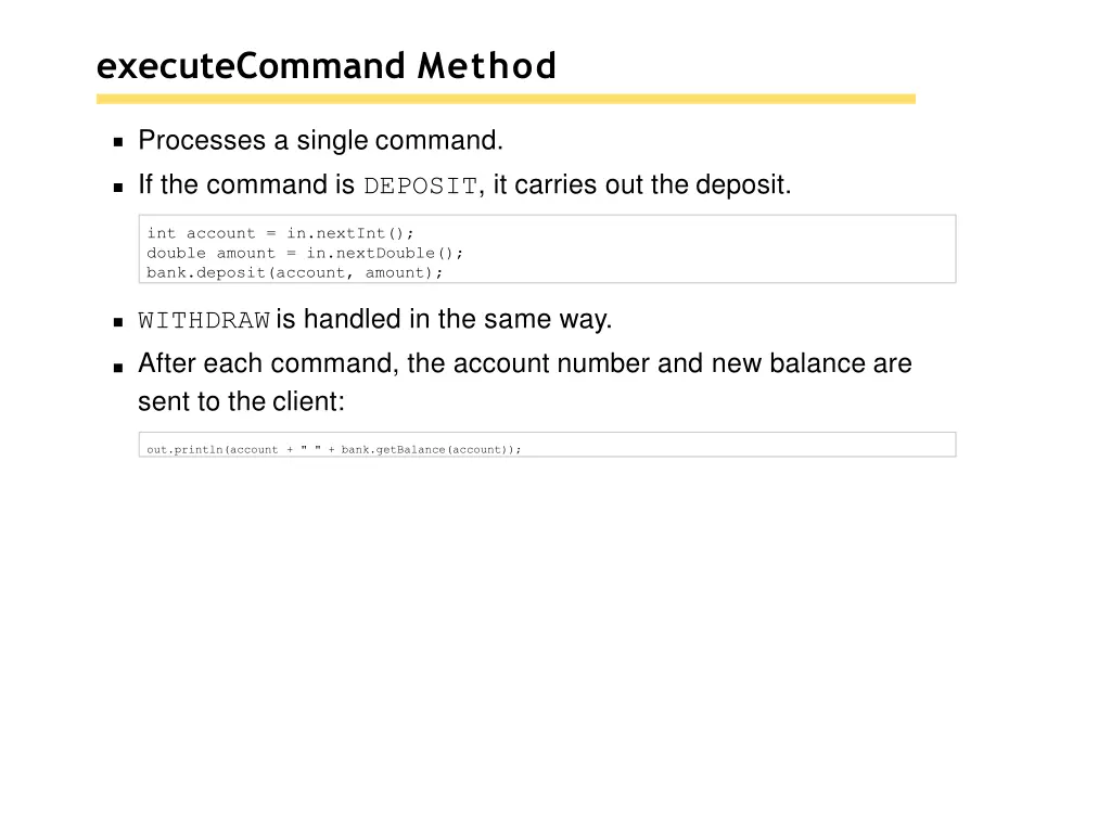 executecommand method