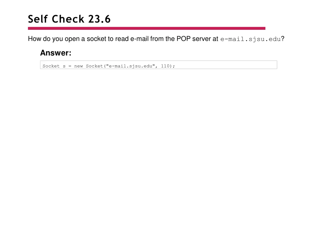 self check 23 6