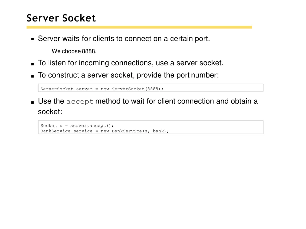 server socket